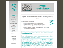 Tablet Screenshot of kozniambulance.cz